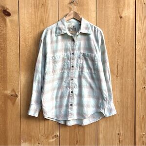 Levi’s Silvertab Flannel Plaid Shirt Sz Medium